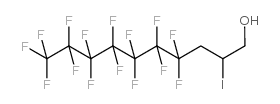 2-碘-1H,1H,2H,3H,3H-全氟癸烷-1-醇 结构式