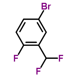 4-溴-2-二氟甲基-1-氟苯 结构式