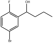 1-(5-溴-2-氟苯基)丁烷-1-醇 结构式