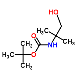 1-羟基-2-甲基丙烷-2-氨基甲酸叔丁酯 结构式
