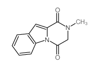 2,3-二氢-2-甲基吡嗪并[1,2-a]吲哚-1,4-二酮 结构式