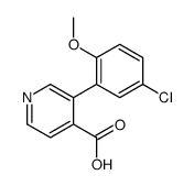 3-(5-氯-2-甲氧基苯基)吡啶-4-羧酸 结构式