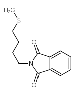 2-[4-(甲基硫烷基)丁基]-2,3-二氢-1H-异吲哚-1,3-二酮 结构式