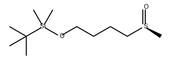 Silane, (1,1-dimethylethyl)dimethyl[4-(methylsulfinyl)butoxy]-, (S)- (9CI) 结构式