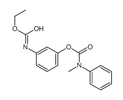 甲基苯基氨基甲酸 3-[(乙氧羰基)氨基]苯酯 结构式