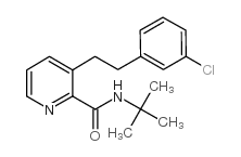 3-[2-(3-氯苯基)乙基]-N-(1,1-二甲基乙基)-2-吡啶甲酰胺 结构式