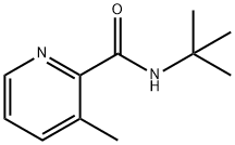 N-叔丁基-3-甲基吡啶-2-甲酰胺 结构式