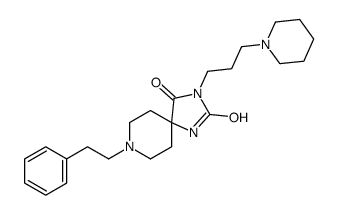 8-(2-苯乙基)-3-(3-哌啶-1-基丙基)-1,3,8-三氮杂螺[4.5]癸烷-2,4-二酮 结构式