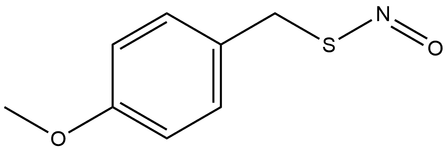 亚硝硫酸 S-[(4-甲氧基苯基)甲基]酯 结构式