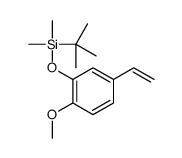 叔丁基-(5-乙烯基-2-甲氧基苯氧基)二甲基硅烷 结构式