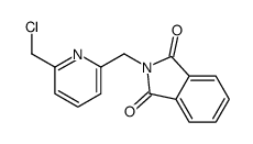 2-{[6-(氯甲基)吡啶-2-基]甲基}-2,3-二氢-1H-异吲哚-1,3-二酮 结构式