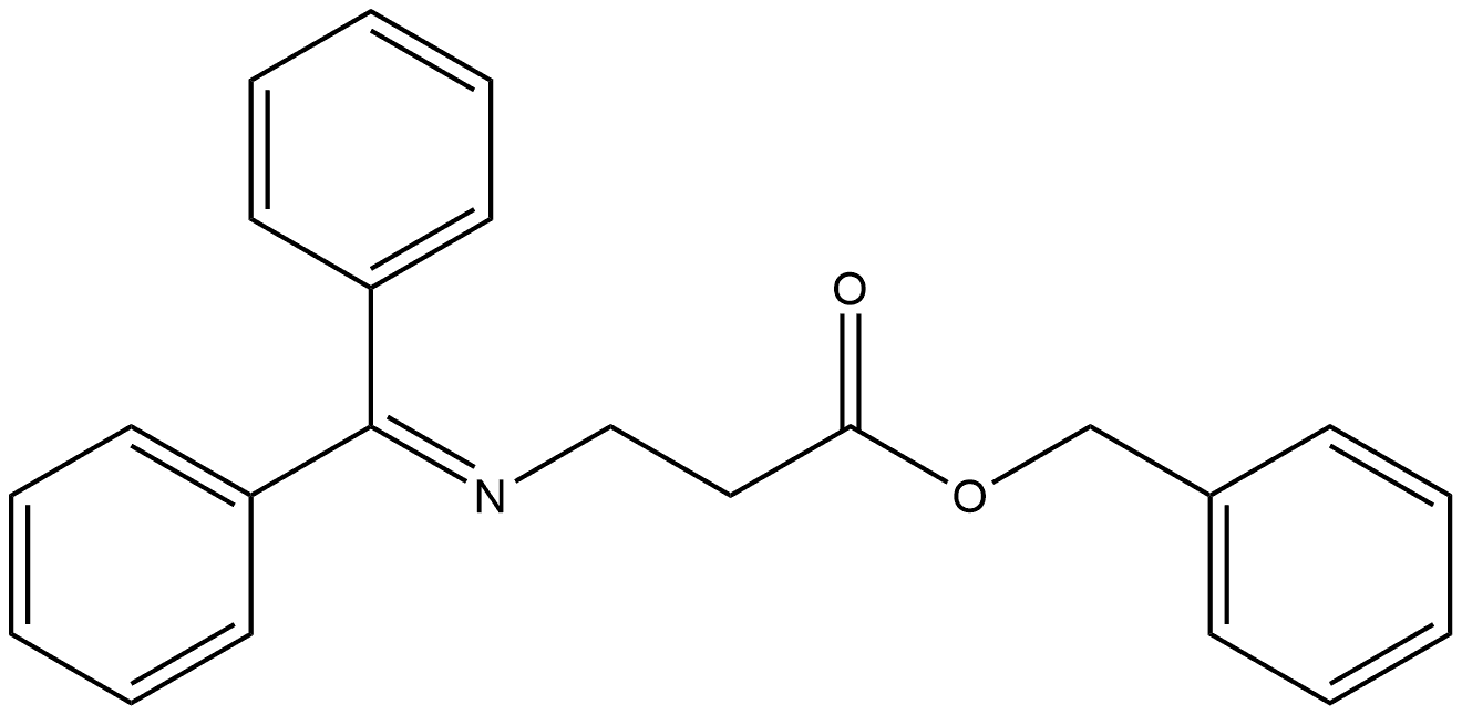 N-(二苯亚甲基)-β-丙氨酸苄酯 结构式