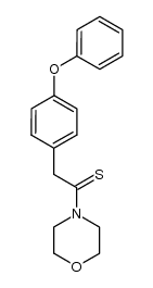 Ethanethione, 1-(4-morpholinyl)-2-(4-phenoxyphenyl)- 结构式