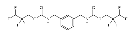 Carbamic acid, N,N'-[1,3-phenylenebis(methylene)]bis-, C,C'-bis(2,2,3,3-tetrafluoropropyl) ester 结构式