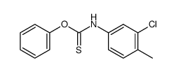 Carbamothioic acid, (3-chloro-4-methylphenyl)-, O-phenyl ester (9CI) 结构式