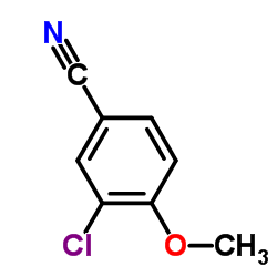 3-氯-4-甲氧基苯甲腈 结构式