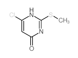 4-氯-6-羟基-2-(甲基硫代)嘧啶 结构式