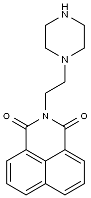 2-(2-哌嗪-1-基乙基)-1H-苯并[DE]异喹啉-1,3(2H)-二酮 结构式