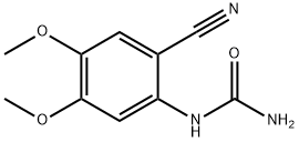 N-(2-氰基-4,5-二甲氧基苯基)脲 结构式