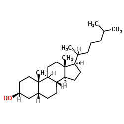 粪甾烷-3-醇 结构式
