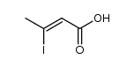 (Z)-3-碘丁-2-烯酸 结构式