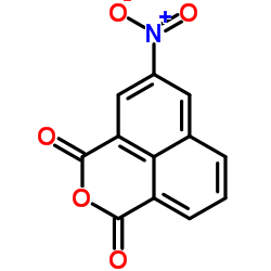 3-硝基-1,8-萘二甲酸酐 结构式