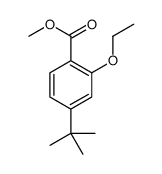 4-叔丁基-2-乙氧基苯甲酸甲酯 结构式