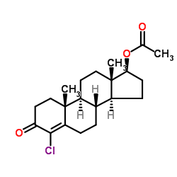 醋酸氯司替勃 结构式