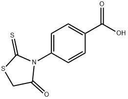 4-(4-氧代-2-硫代噻唑烷-3-基)苯甲酸 结构式
