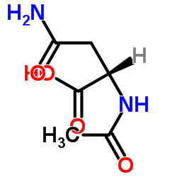 N-乙酰-L-天门冬酰胺 结构式