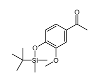 Ethanone, 1-[4-[[(1,1-dimethylethyl)dimethylsilyl]oxy]-3-methoxyphenyl]- 结构式