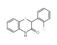 2-(2-氯苯基)-2H-1,4-苯并噻嗪-3(4H)-酮 结构式