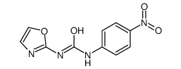 1-(4-硝基苯基)-3-(恶唑-2-基)脲 结构式