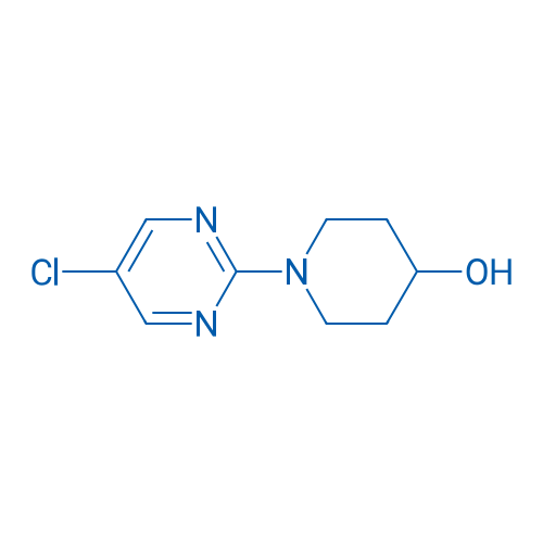 1-(5-氯嘧啶-2-基)哌啶-4-醇 结构式