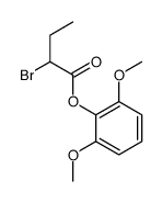 Butanoic acid, 2-bromo-, 2,6-dimethoxyphenyl ester 结构式