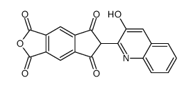 1H-Indeno[5,6-c]furan-1,3,5,7(6H)-tetrone, 6-(3-hydroxy-2-quinolinyl)- 结构式