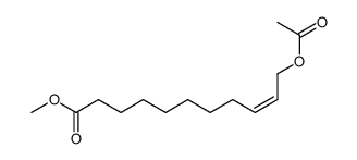9-Undecenoic acid, 11-(acetyloxy)-, methyl ester, (9Z)- 结构式