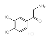 2-氨基-1-(3,4-二羟基苯基)乙酮盐酸盐 结构式