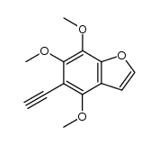 5-乙炔基-4,6,7-三甲氧基苯并呋喃 结构式