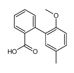 2-(2-甲氧基-5-甲基苯基)苯甲酸 结构式
