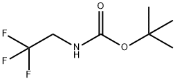 N-(2,2,2-三氟乙基)氨基甲酸叔丁酯 结构式