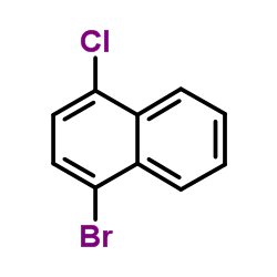 1-氯-4-溴萘 结构式