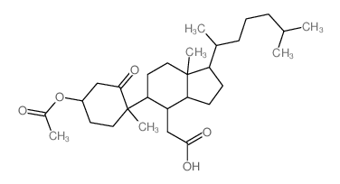 3β-Acetyloxy-5-oxo-5,6-secocholestan-6-oic acid 结构式