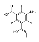 5-氨基-3-羧基-2,4,6-三碘-N-甲基苯甲酰胺 结构式