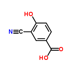 3-氰基-4-羟基苯甲酸 结构式