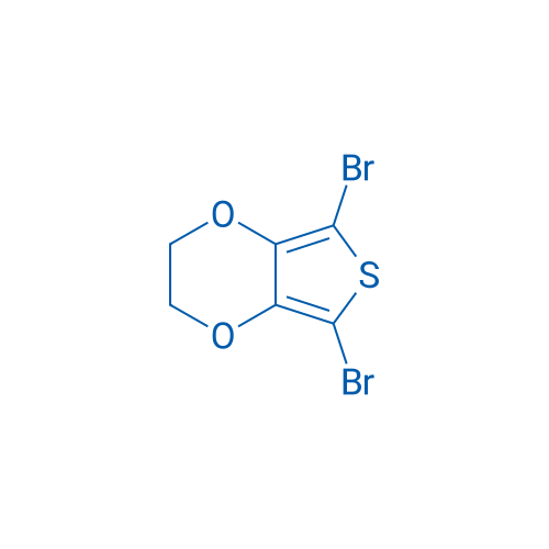 2,5-二溴-3,4-乙烯基二氧噻吩 结构式