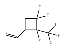 3-乙烯基-1,1,2-三氟-2-(三氟甲基)环丁烷 结构式