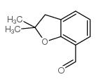 2,2-二甲基-2,3-二氢-1-苯并呋喃-7-甲醛 结构式