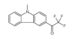 2,2,2-三氟-1-(9-甲基-9H-咔唑-3-基)乙酮 结构式