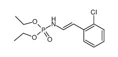 Phosphoramidic acid, N-[2-(2-chlorophenyl)ethenyl]-, diethyl ester 结构式